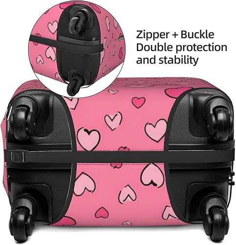 Amazon | [Zateem] トラベル スーツケース 保護カバー ハート型